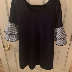 Jessica Howard Navy Ruffle Dress